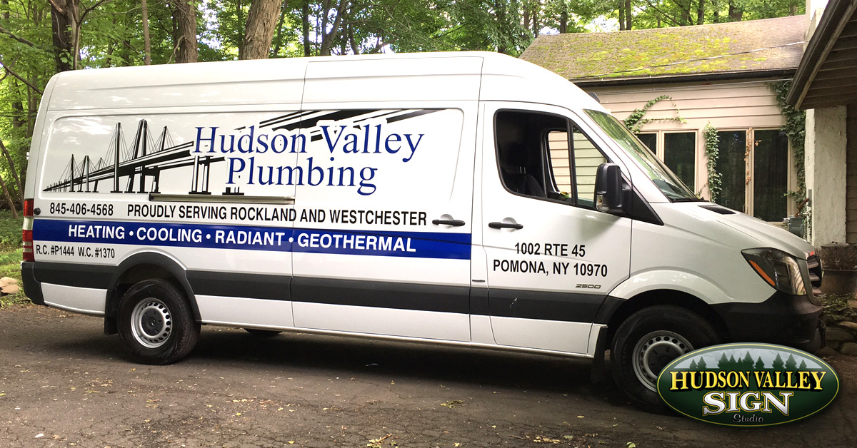 Hudson Valley Plumbing | Logo Design & Vehicle Graphics